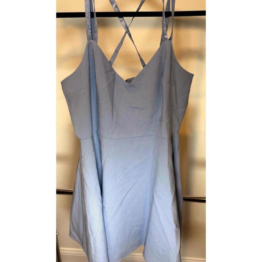 French Connection Whisper Light Strappy Dress in Smoulder